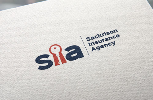 Sackrison Insurance Agency Logo on a Plain Paper